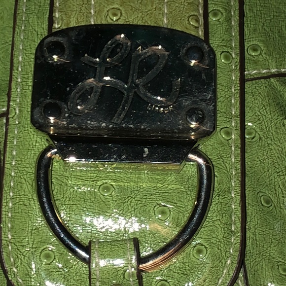 LR Libear Women’s Green & Silver Shoulder Purse - Picture 2 of 12